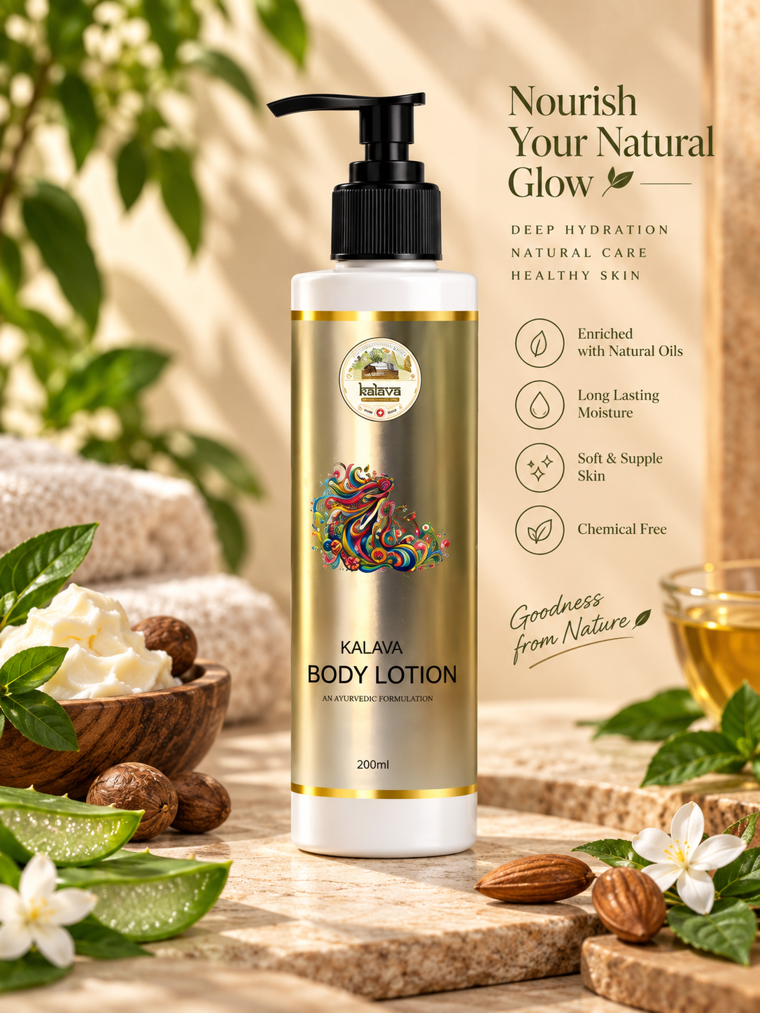 Kalava Shampoo packaging designed by Social Mirchi