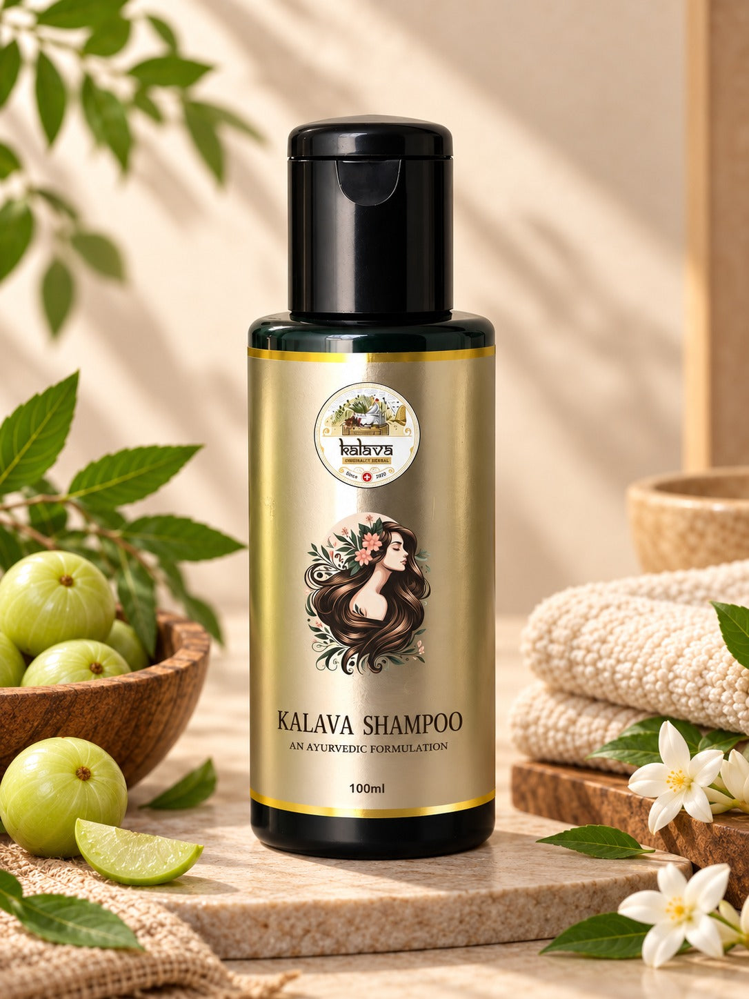 Kalava Shampoo packaging designed by Social Mirchi